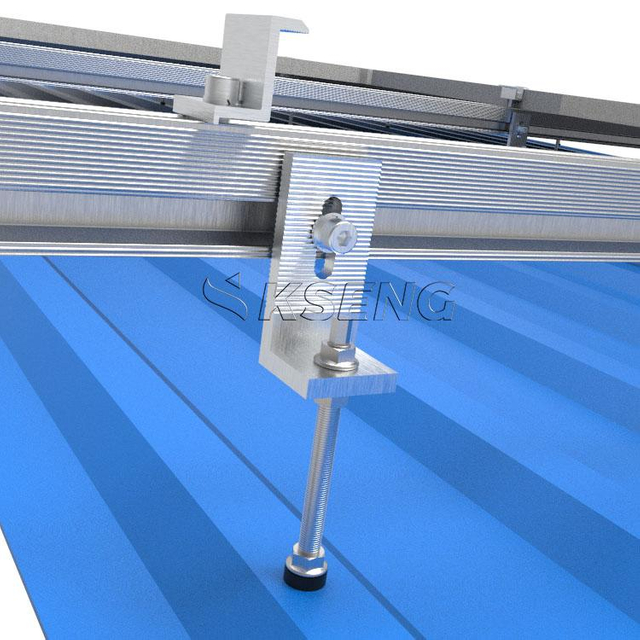 Solar Panel Metal Tin Roof Mounting Bracket L Feet Roof Structure