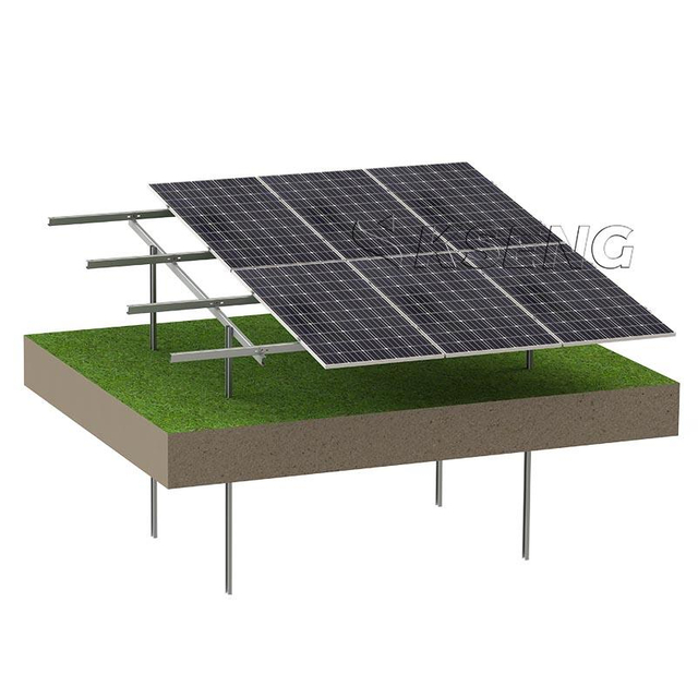 Kseng Carbon Steel Solar Pv Panel Ground Mounting Brackets Structure For Solar Power System