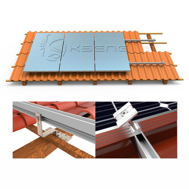 Aluminum Tile Roof Solar Panel Mounting Bracket Solar Structure