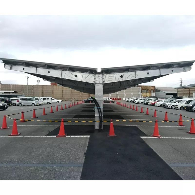 Carbon Solar Car Park Mounting Structure System Solar Carport Mounting Racking