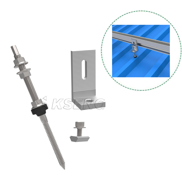 Wholesale Solar Roof Hanger Bolt with Solar L Feet for Metal Pitched Roof Mounting