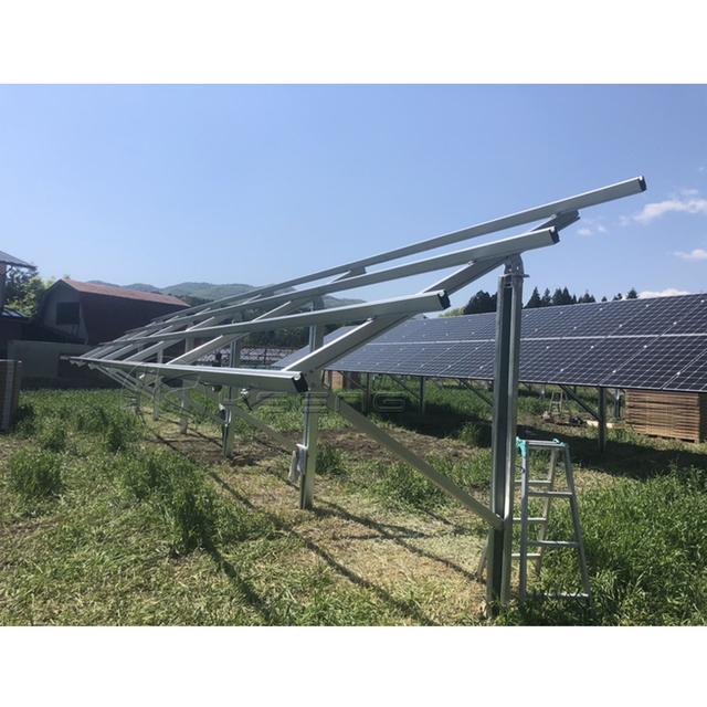 High Strength Solar Panel Pile Ground Mounting System Solar Structure
