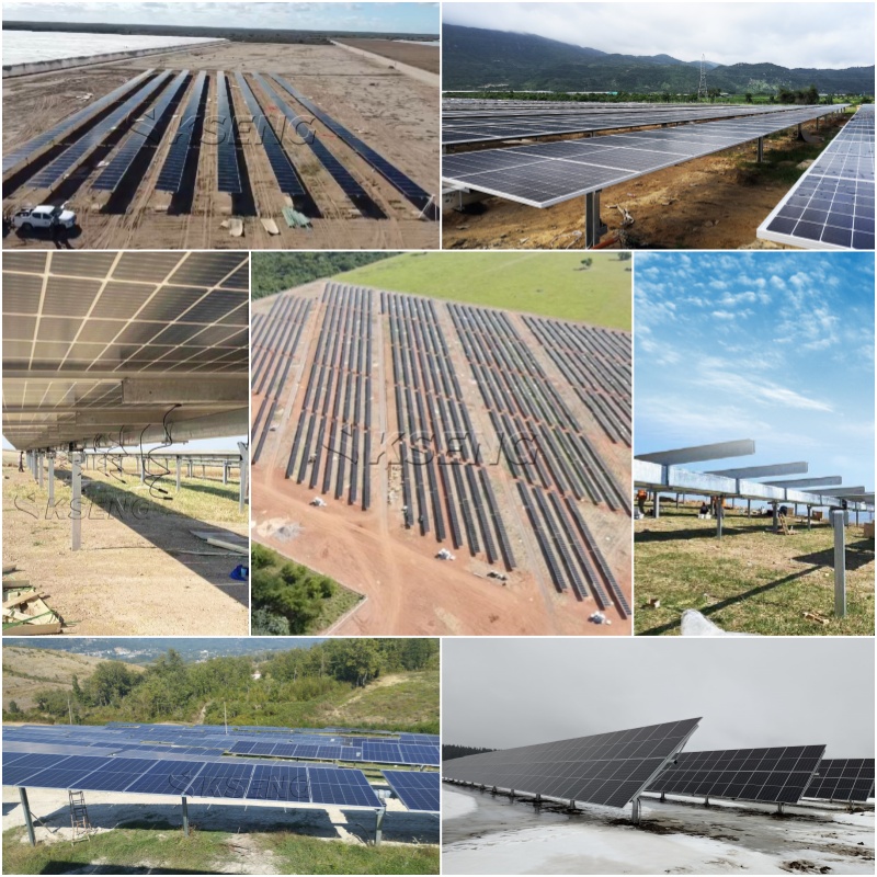 KST-2PM Single Solar Tracker 1 Axis Solar Tracking System Mount Structure
