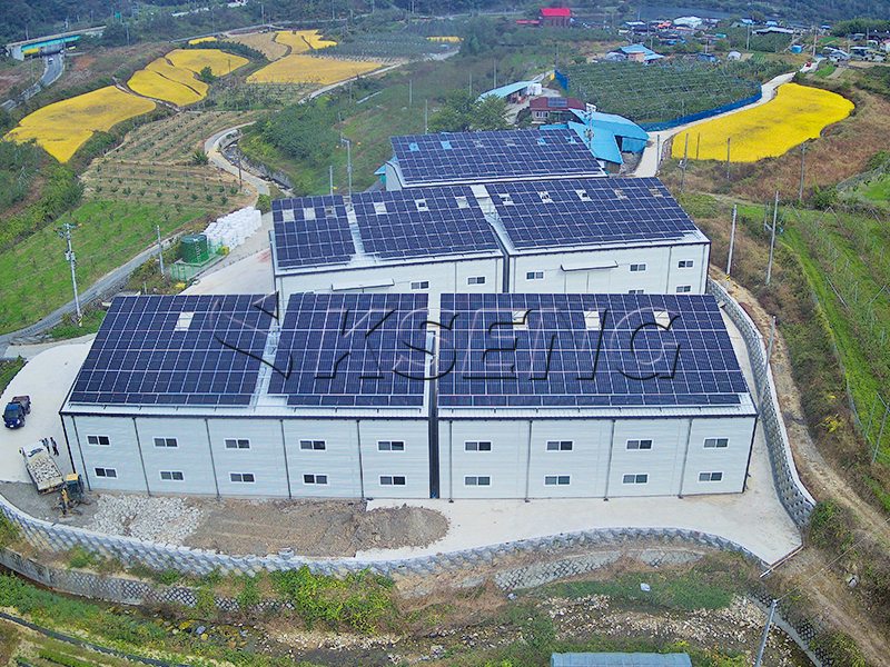 Korea Metal Roof Solar Mounting Systems 391.84KW