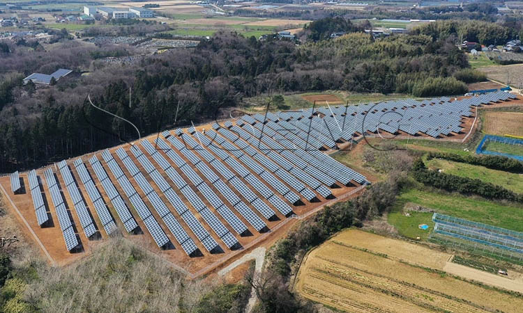 Japan Fukui Prefecture, solar ground mounting system 2457KW