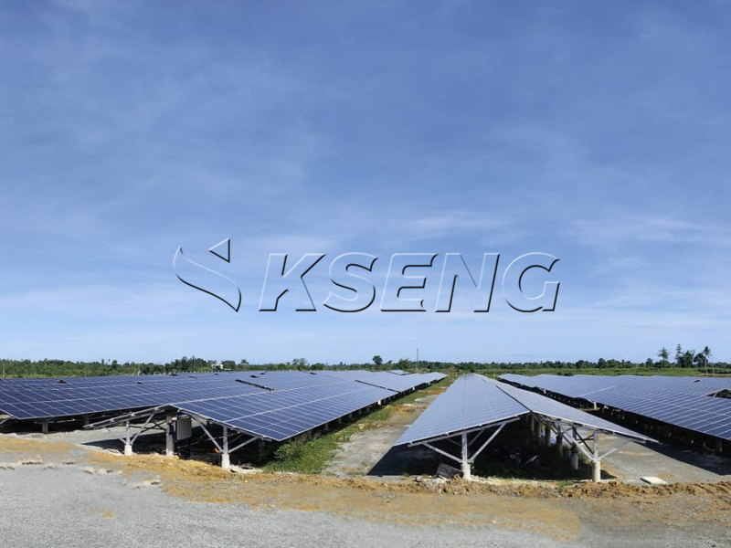 East-West PV Mounting Structure Large-scale solar farm using East-West photovoltaic mounting structure