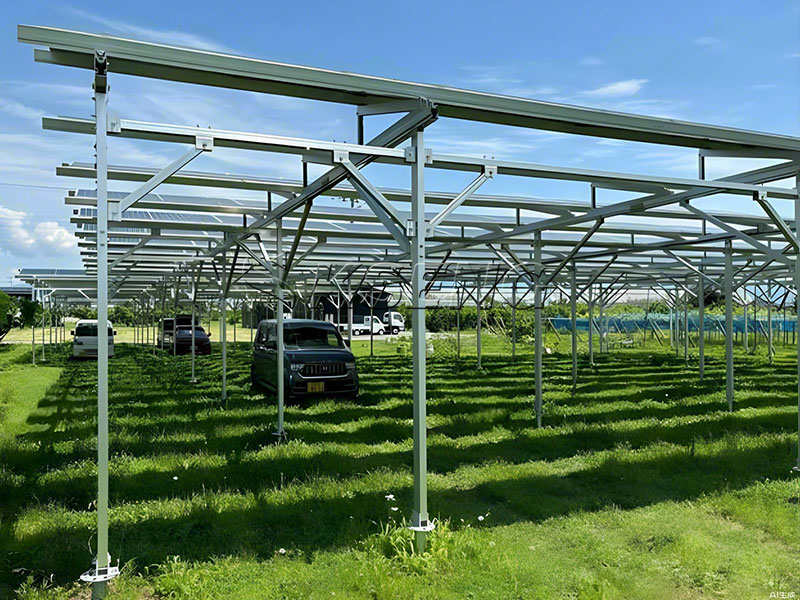 Solar mounting system for dual-use agricultural land Agrivoltaic-solar-mounting-system-for-agricultural-land