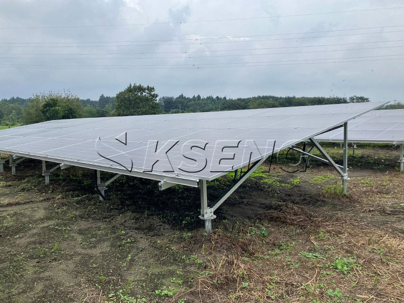Solar mounting structure installation for a ground-mounted PV system Ground-Solar-Mounting-Structure-Installation