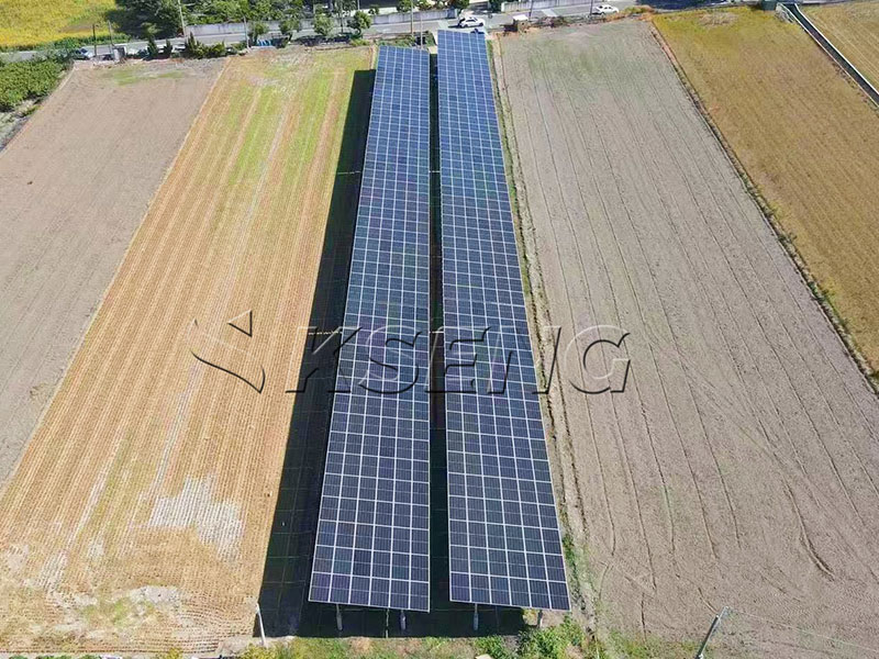 Carbon Steel Solar Mounting System Carbon-Steel-Ground-Solar-Mounting-Structure-by-Kseng-Energy