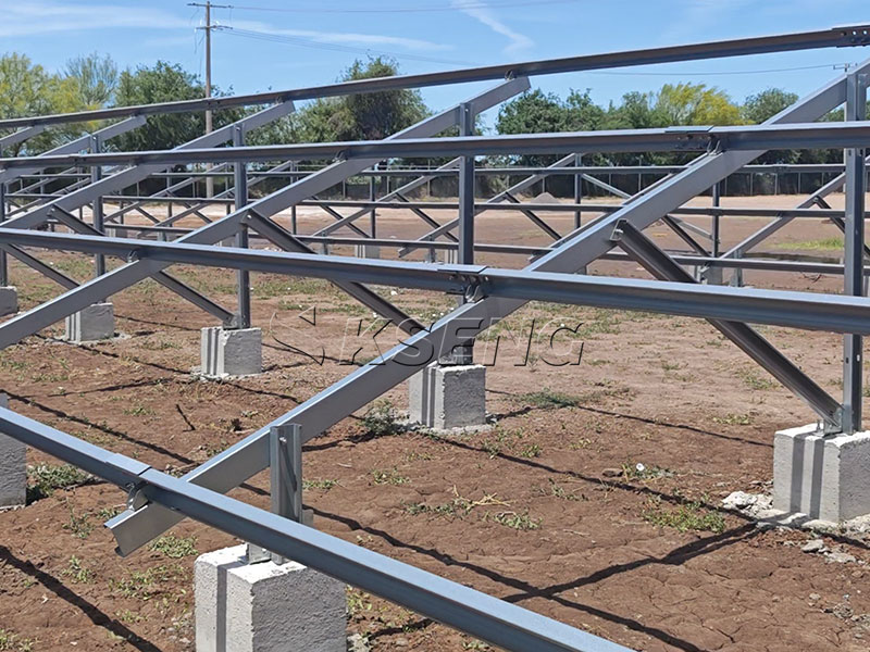 Kseng ZAM Carbon Steel Concrete Foundation Solar Ground Mount System Kseng-ZAM-carbon-steel-solar-ground-mounting-system-concrete-foundation-PV-bracket