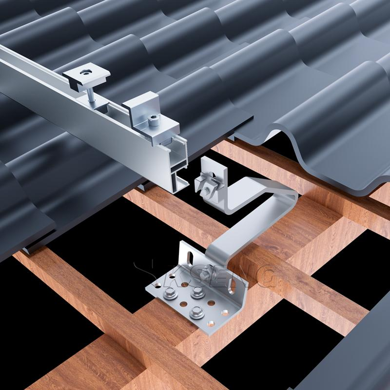 Wholesale SUS304 Stainless Steel Easy Installation Tile Roof Hook For Solar Mounting System