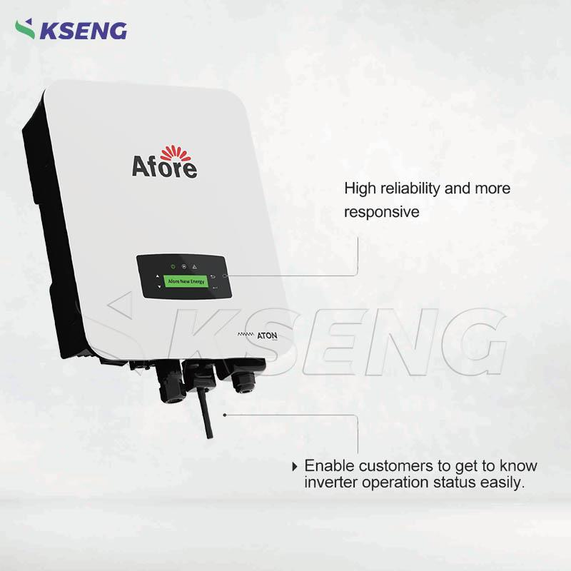 Afore Single Phase Mppt 3000w 5000w 6000w Solar Hybrid Inverter 48v With Parallel Function