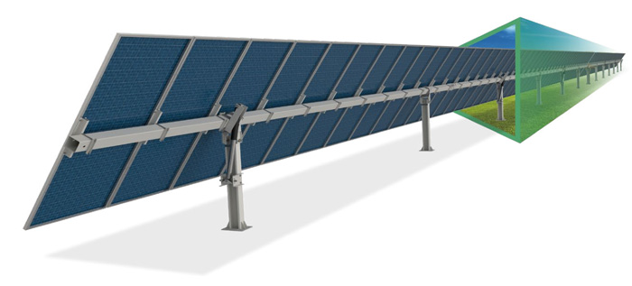 KST-1P ONE PORTRAIT HORIZONTAL SINGLE-AXIS TRACKER