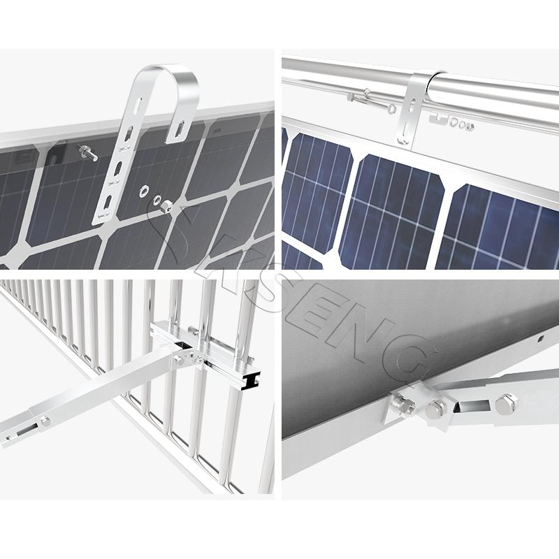 Easy Install Solar Panel Adjustable Balcony Mounting Structure