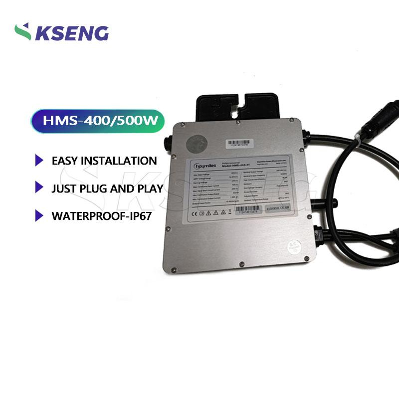 Kseng 1-In-1 Waterproof IP67 Solar Grid Tie Micro Inverter 400w