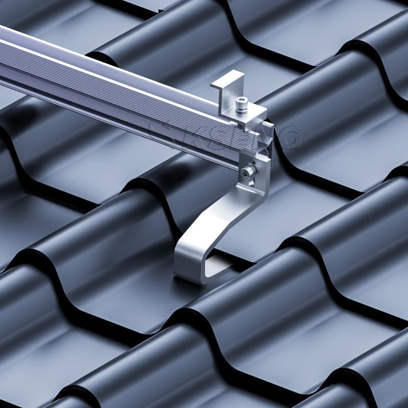 Wholesale SUS304 Stainless Steel Easy Installation Tile Roof Hook For Solar Mounting System