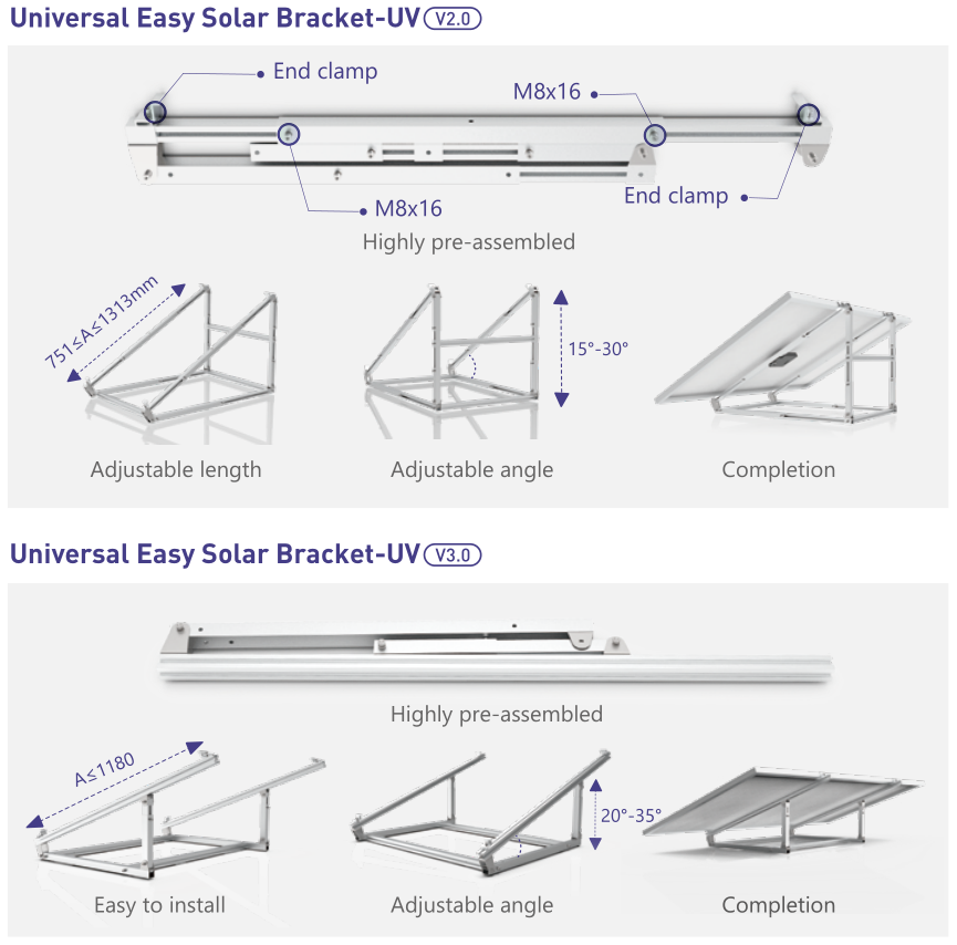 Universal Easy Solar Bracket.