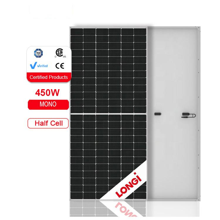 Wholesale Longi 144 Half Cell Pv Solar Power Panel Single Glass 540W 545W 550W Mono Solar Modules