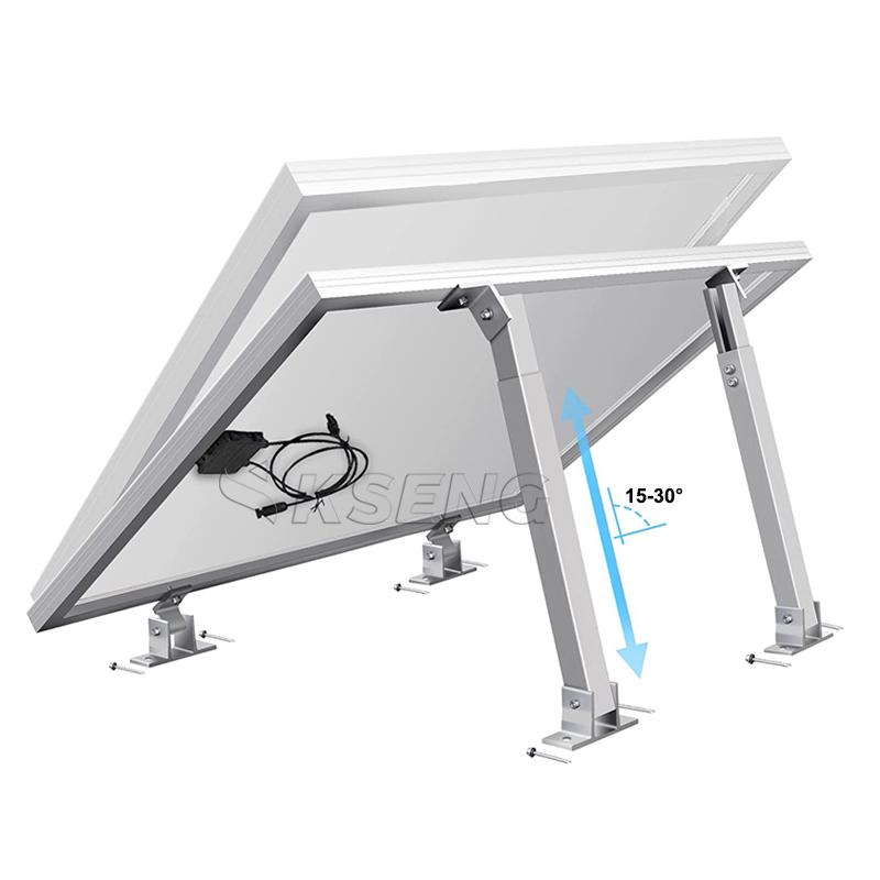 Adjustable Angle Solar Panel Tilt Mounting Brackets Aluminium Frame PV Panel Stand Racking Structure For One Panels