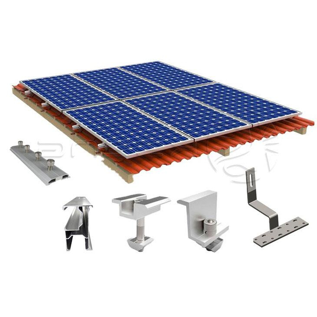 Aluminum Tile Roof Solar Panel Mounting Bracket Solar Structure
