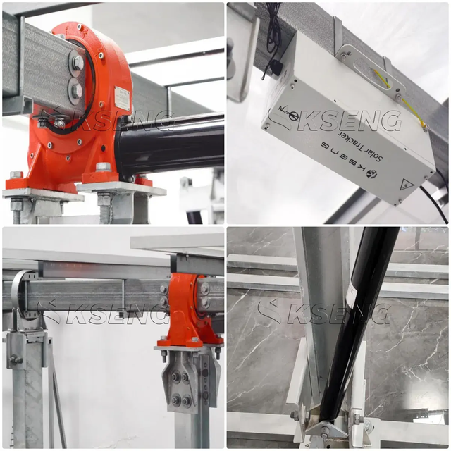 KST-1P Single Axis Solar Tracking System Solar Tracker Tracking System Kits PV Solar Panel Track Structure