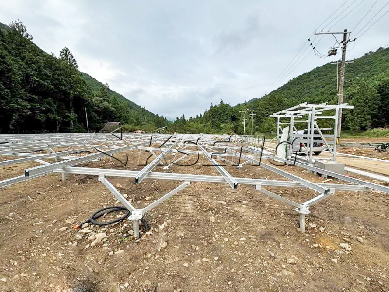 740KW Aluminum Solar Ground Mounting System