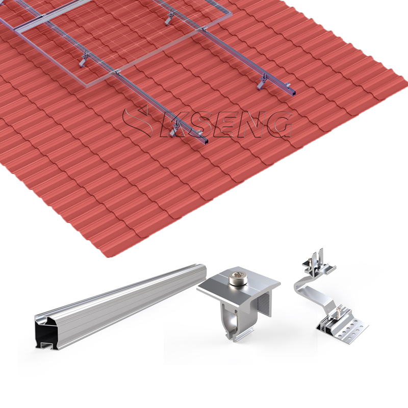  Tile Roof PV Structure Solar Panel Roof Mounting Systems