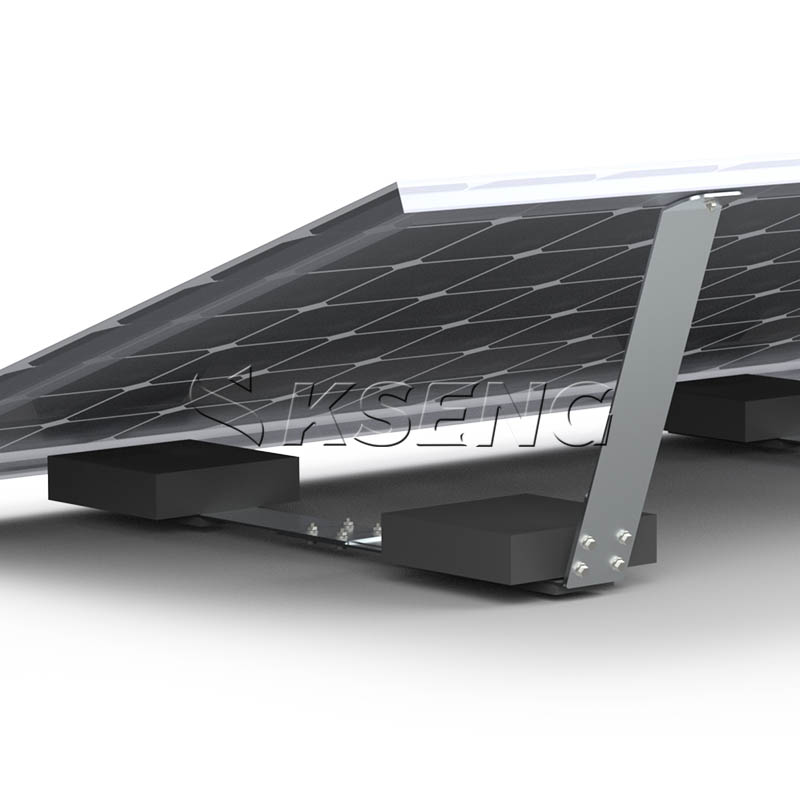 Mg-Al-Zn Ballast Mount Non-Penetrating Flat Roof Solar System