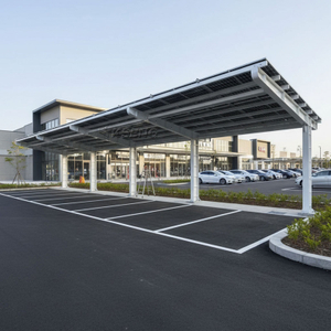 Carbon Steel Single Cantilever Waterproof Solar Carport