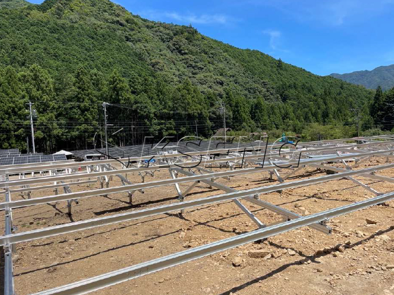 740KW Aluminum Solar Ground Mounting System Success in Mie Prefecture, Japan: Innovative Solutions for Mountainous Terrain