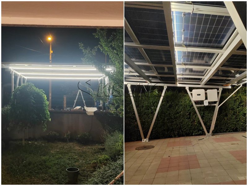 Residential solar carport