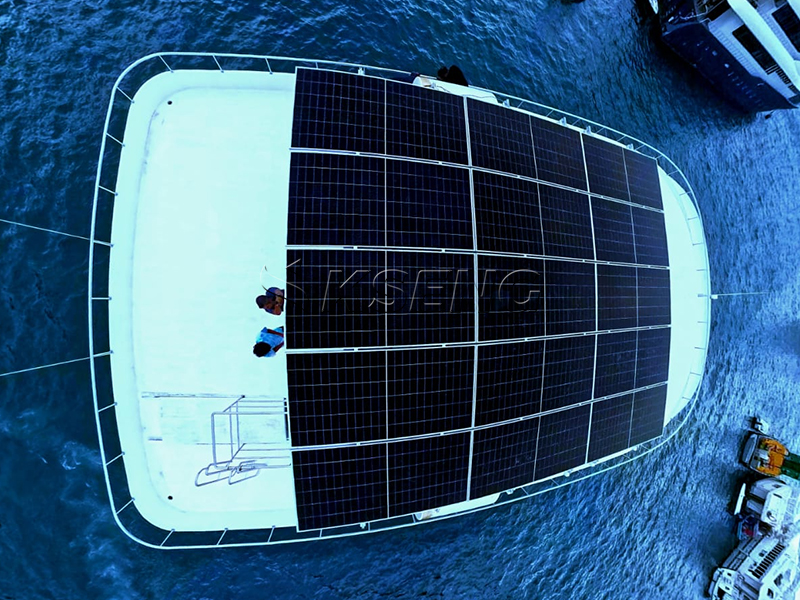 Yacht solar mounting system