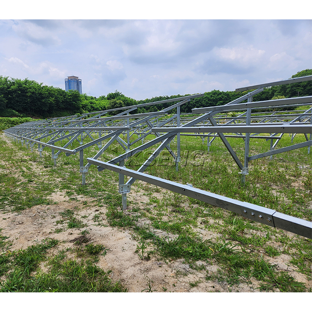 Carbon Steel Solar Panel Ground Mount Rack Kit