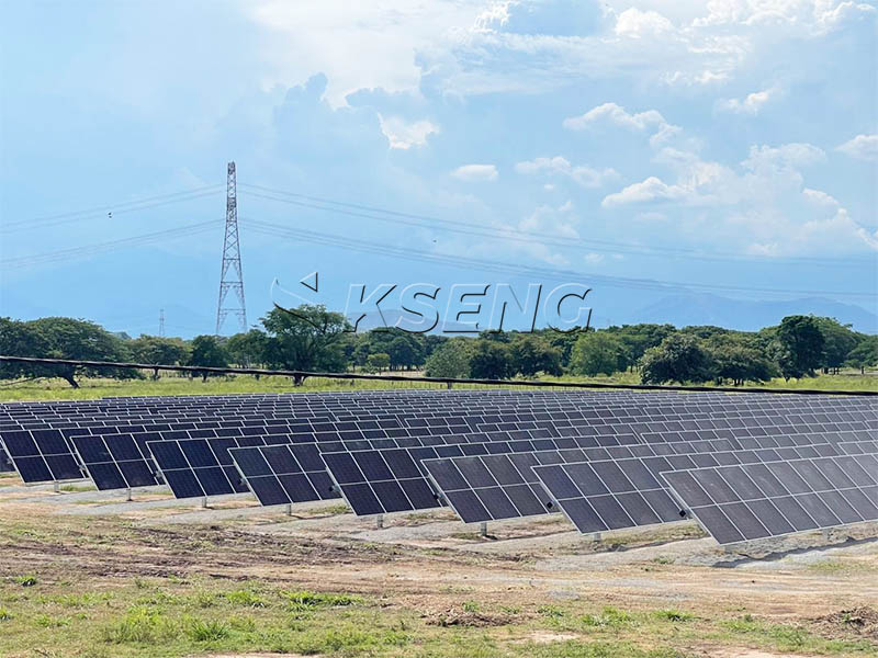 1.2 MW KST-1P Single-Axis Solar Tracker Success in Colombia – July 2025 Case Study