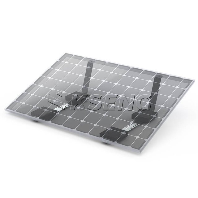 Non-penetrating flat roof solar installation with ballast mount