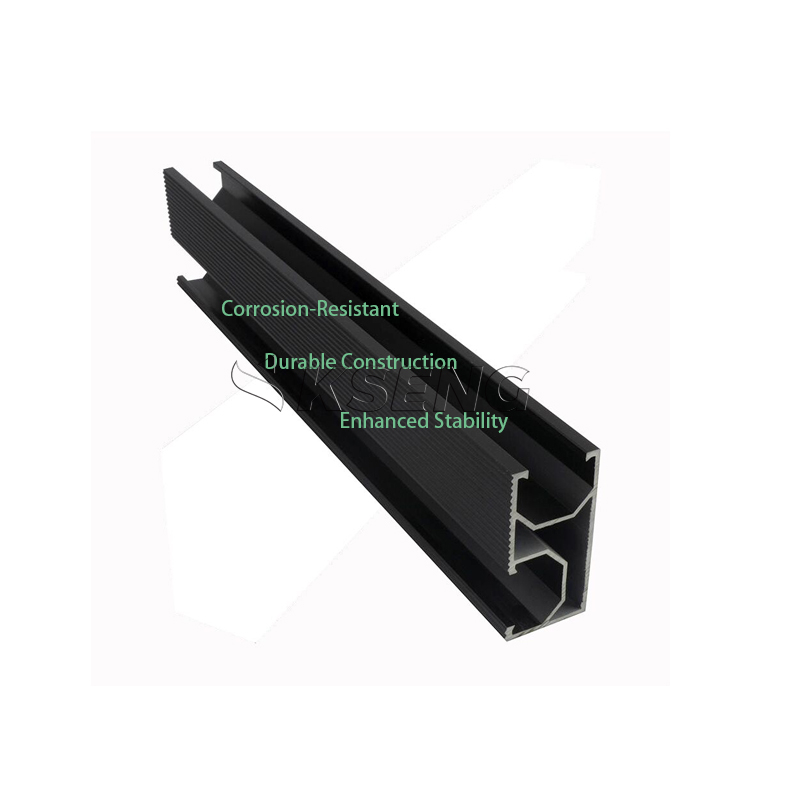 Hot Selling Aluminum Black Solar Panel Mounting Rails