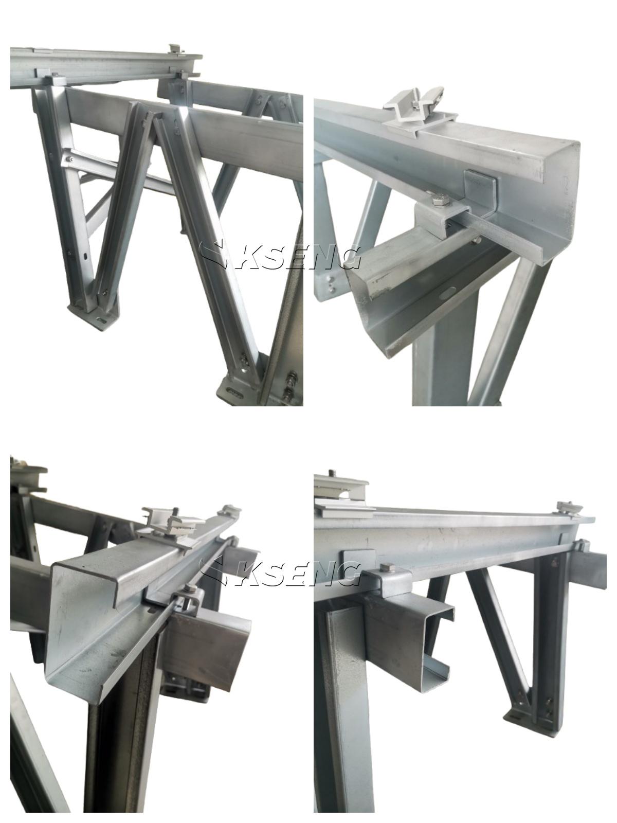 Zn-Al-Mg Coated Steel Ground solar mount system 6