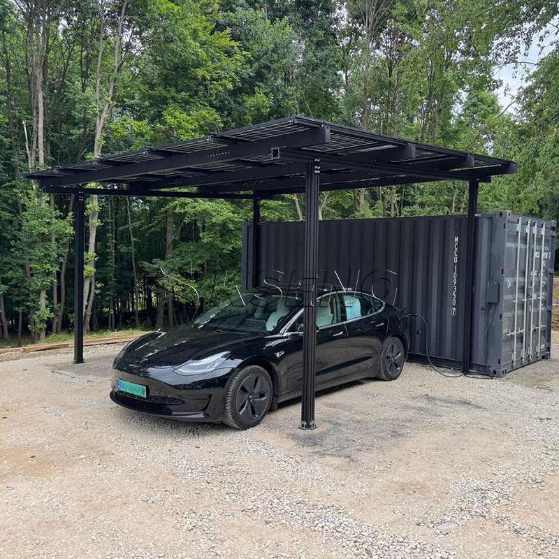Black-aluminum-solar-carport