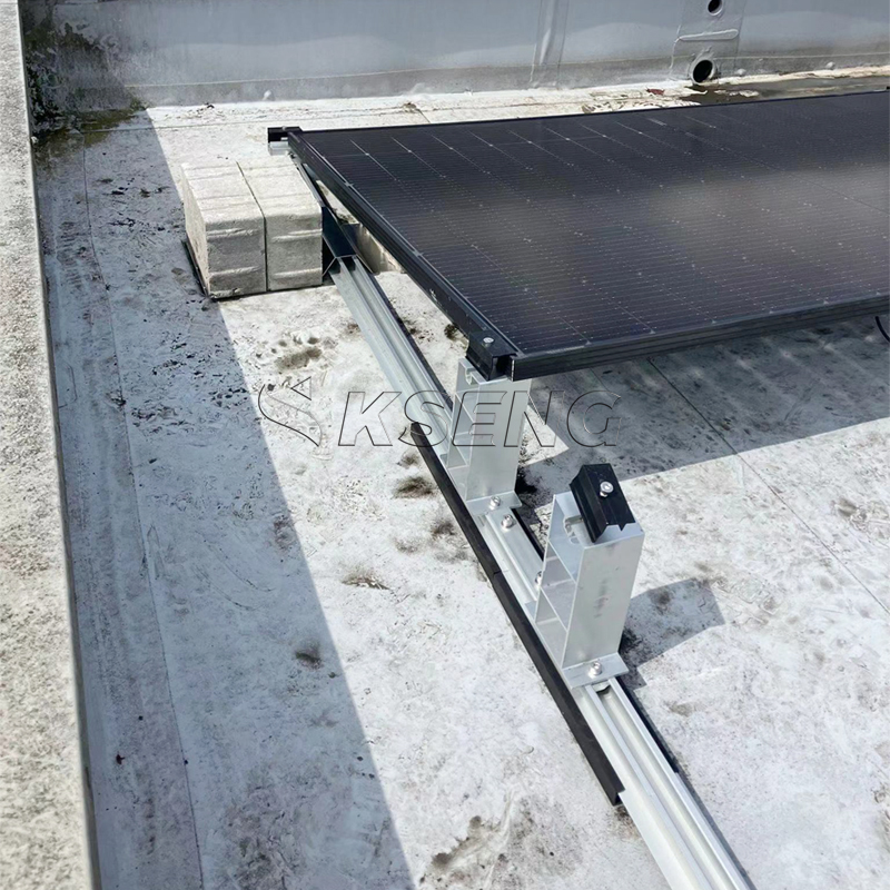 New Design Solar Panels Flat Roof Mounting System PV Ballast Bracket