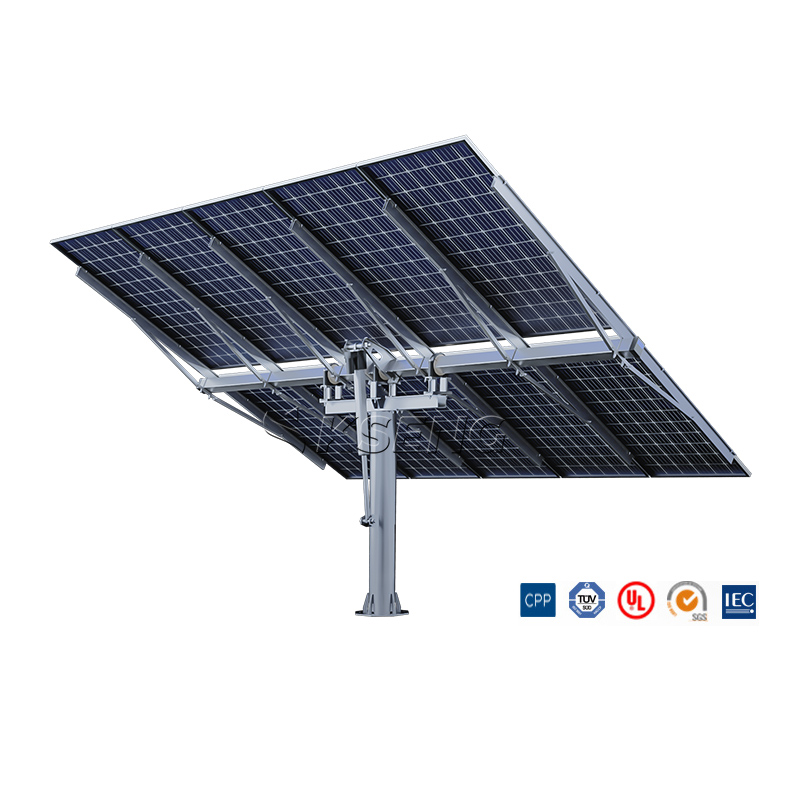 single post solar tracking system