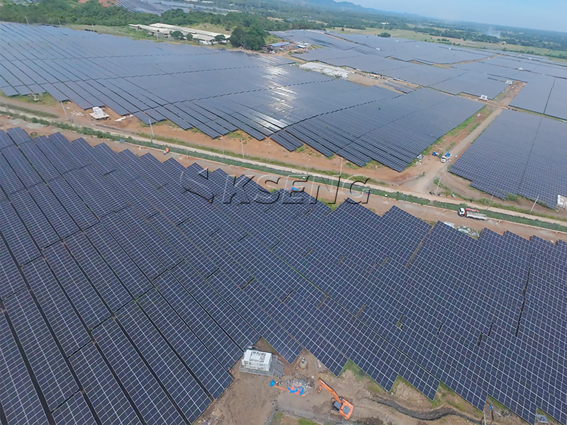 25MW solar mounting structure