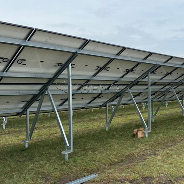 Zn-Al-Mg Coated Steel Ground Mount Solar Racking