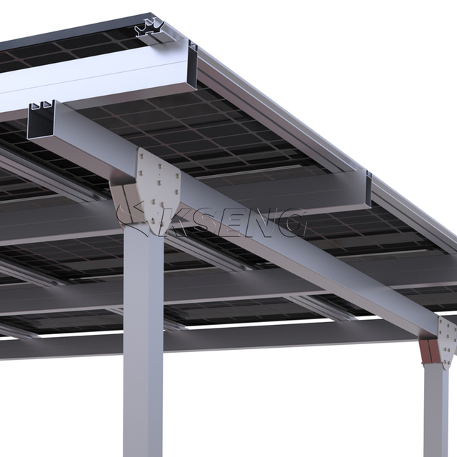 Eu Stock Durable Aluminum Solar Carport with 10-Year Warranty 