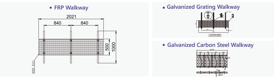 Multiple walkway options