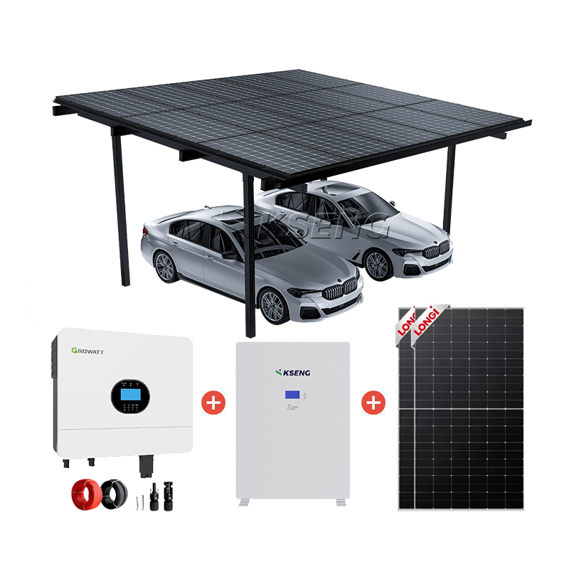 Complete PV Carport Solar Energy System - Aluminum Waterproof