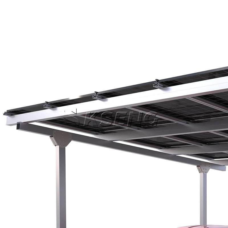 Eu Stock Durable Aluminum Solar Carport with 10-Year Warranty 