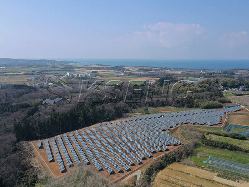 Japan Fukui Prefecture, solar ground mounting system 2457KW