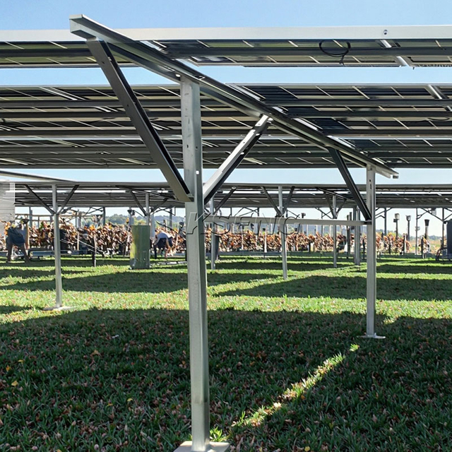 Zn-Al-Mg Solar Farm Structure Agricultural Ground Mounting System