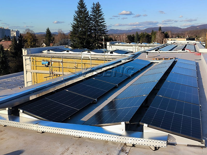 Aluminum-solar-mount-for-flat-roof