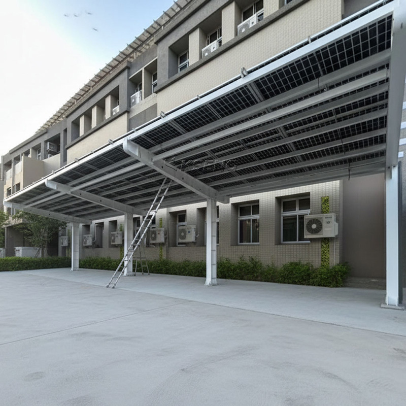 carbon-steel-Solar-carport-mounting-system
